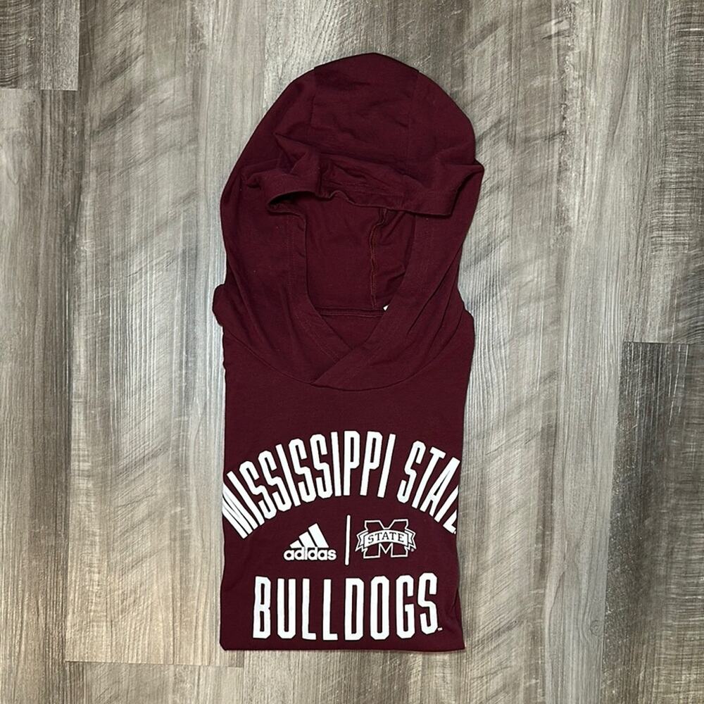Mississippi State Bulldogs Adidas Performance Tee Hoodie - XL
